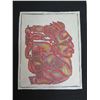 Image 3 : Qty 2 Mixed Media Artwork of Chief Head 13"x16" & 14"x22"