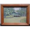 Image 1 : Eva Parker Woods Cottage at Mauna Lani Resort by James Morgan in Wood Frame 8"x6"
