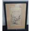 Image 1 : Sketch of Old Man, Framed & Matted 6"x8*