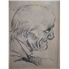 Image 2 : Sketch of Old Man, Framed & Matted 6"x8*
