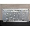 Image 2 : Hawaii Yellow Aloha State License Plate B-7843, 13"x6.5"