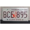 Image 1 : Hawaii 1981 Aloha State License Plate BCE 895, 13"x6.5"