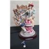 Image 1 : Lady w/ Peacock Figurine 9"H (Peacock head broken off)