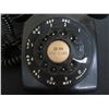 Image 6 : Vintage Black Rotary Dial Telephone w/ Handset & Cord C/D 500 12-64
