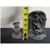 Image 11 : Qty 2 Statues: Warrior Marked GEO.C.K.CO & Thatcher Your Warm Friend