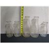 Image 7 : Qty 5 Glass Hind Clarke Dairy Milk Bottles Misc Size 7-10"H