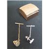Image 1 : Qty 2 Cufflinks & Jeweler's Box