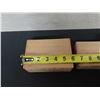 Image 7 : Qty 2 Wooden Boxes Made in Japan w/ Decorative Lids 5"-6"L