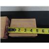 Image 8 : Qty 2 Wooden Boxes Made in Japan w/ Decorative Lids 5"-6"L
