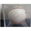 Image 4 : Autographed Little League Leather Ball Signed by Team in Square Display