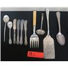Image 1 : Qty 10 Pcs Flatware & Utensils: International Silver, RFM, etc (Some Sterling)