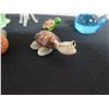 Image 4 : Qty 6 Animal Figurines: Frog, Bird, Turtles, Elephant & Crystal Duck by Larson