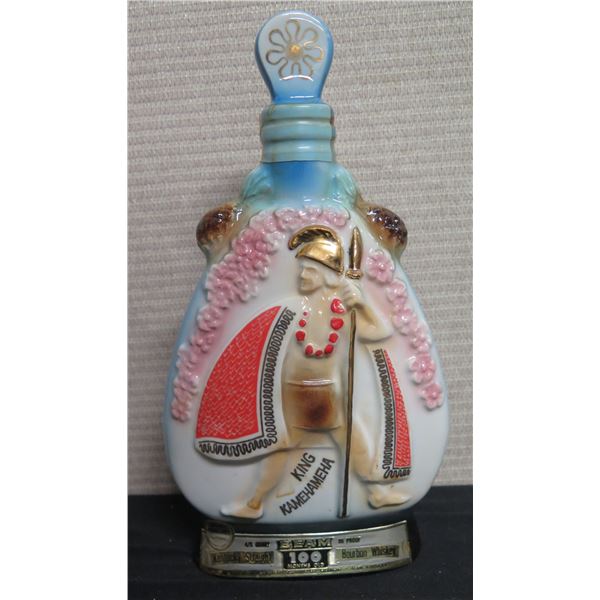 Jim Beam Collectible Bottle Hawaii Aloha, King Kamehameha