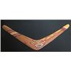 Image 1 : Boomerang w/ Painted Tribal Design 20"L
