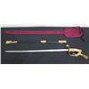 Image 1 : B. Pasquale Co. Engraved Sword w/ Scabbard & Case 33"L