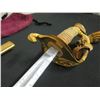Image 5 : B. Pasquale Co. Engraved Sword w/ Scabbard & Case 33"L