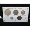 Image 3 : Set of Hawaiian Coins 1883 Kalakaua & Kamehameha III & Loose Coin Flips