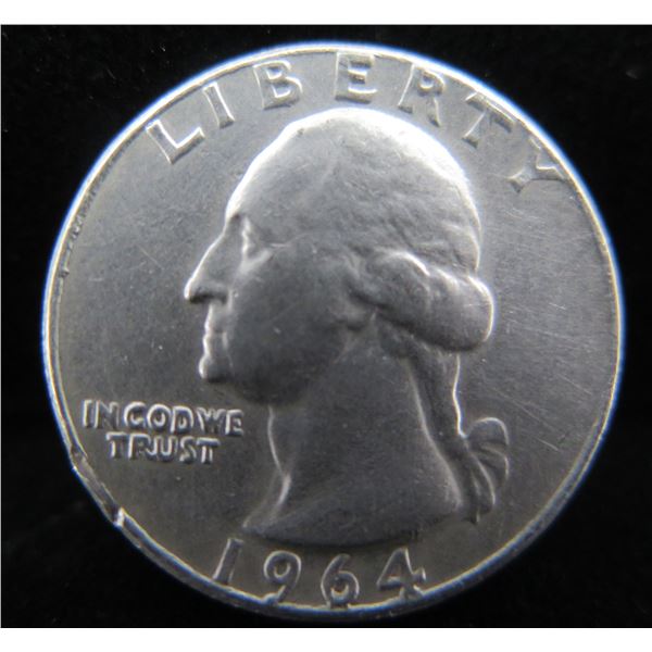 Liberty 1964 Quarter Dollar Error Coin