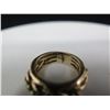 Image 8 : Gold 14k Woven Design Ring w/ Green Stones Size 5.5, Wt 6.94 grams