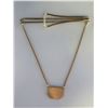 Image 3 : Gold 10k Initial Pendant "WHR" w/ Chain 3.63 grams