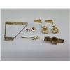 Image 2 : Initial Pendant "WHR" w/ Chain, "Q" Clips & Matching Tie Bar Clasp, etc