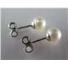 Image 1 : Gold 14k Stud Earrings w/ White Pearls BL585, 1.33 grams