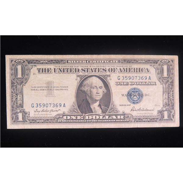 Series 1957 One Dollar Silver Certificate Oahu Auctions Series 1957 One Dollar Silver Certificate Oahu Auctions