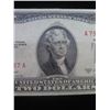 Image 3 : Series 1953 C Two Dollar United States Note w/ Misaligned Dies
