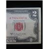 Image 4 : Series 1953 C Two Dollar United States Note w/ Misaligned Dies