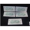 Image 12 : Qty 5 Two Dollar 1976 Federal Reserve Notes