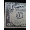Image 2 : Series 1934 Ten Dollar Federal Reserve Note w/ Misaligned Dies