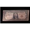 Image 1 : Series 1935 A One Dollar Silver Certificate Hawaii Currency Error Note w/ Misaligned Dies