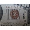 Image 5 : Series 1934 A Ten Dollar Federal Reserve Note Hawaii Currency w/ Misaligned Dies