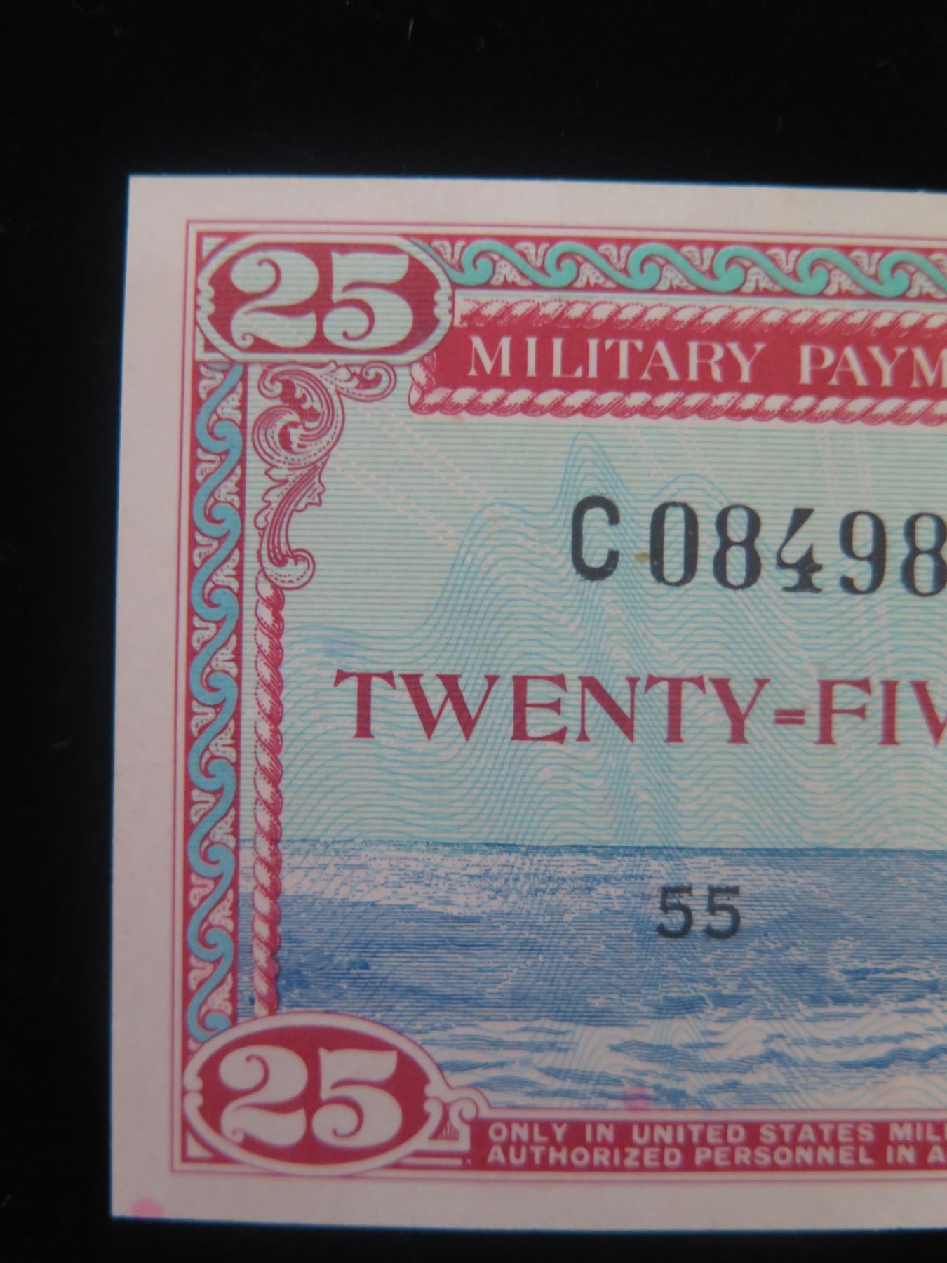 Series 681 Military Payment Certificate Twenty Five Cents Oahu Auctions series-681-military-payment-certificate-twenty-five-cents-oahu-auctions