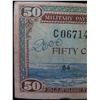 Image 2 : Series 681 Military Payment Certificate Fifty Cents