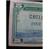 Image 2 : Series 681 Military Payment Certificate Five Cents