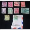 Image 1 : Qty 10 Collectible Stamps: Queen Elizabeth, Deutsche Reich, US Postage Misc Value, etc