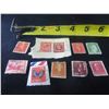 Image 12 : Qty 10 Collectible Stamps: Postage Revenue Three Half Pence, Deutsche Reich, US Postage Misc Value, 