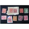 Image 1 : Qty 10 Collectible Stamps: Postage Revenue Three Half Pence, Deutsche Reich, US Postage Misc Value, 