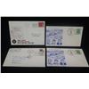 Image 1 : Qty 4 Envelopes: First Flight Hawaiian Airlines, First Day 1960 & 2 Airport Dedication