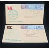 Image 1 : Qty 2 Matson Envelopes Tin Can Island Canoe Mail Tonga Islands