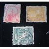 Image 1 : Qty 3 Collectible Hawaii Stamps: Hawaiian Islands Postage & 2 Crest w/ Warriors One Cent