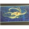 Image 2 : Dennis Mathewson Hawaii Artist Octopus Carved Aluminum Panel, Signed, Framed & Matted 23"x19"