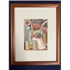 Image 1 : Jean Charlot "Glass Ball" Lithograph, Limited Edition 185/1000, Koa Framed 12"x15"