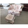 Image 1 : Love Seat & Ottoman