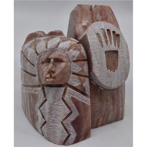 2 Native American Navajo Alabaster Carvings DW152