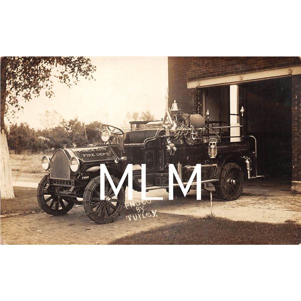 Fire Department Engine Ponca City No. 1 Photo Postcard