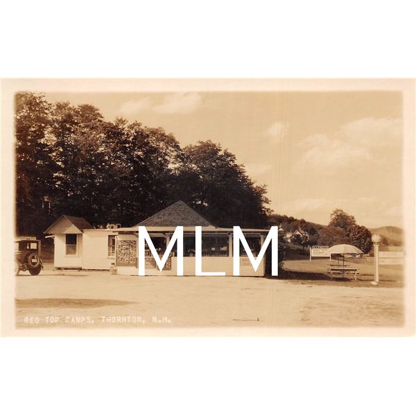 Red Top Camps Roadside Stand Selling Postcards Thornton, New Hampshire Photo PC