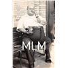 Image 1 : Large Man George Washington Tobacco Can & Pipe Photo Postcard