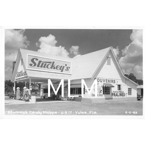 Stuckey's Candy Shoppe Gas Station Yulee, Florida Cline Photo Postcard